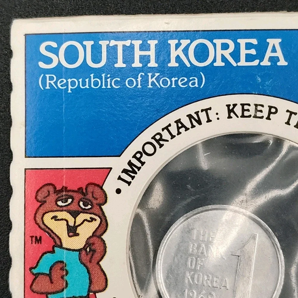 1969 Korea 1 Won Coin Super Sugar Crisp Cereal Great VTG New SEE BR1.1GA4014-16‎